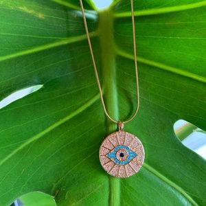 Evil Eye Necklace"BLUE"